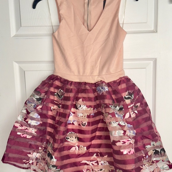 Floral Pink Women’s Dress - Picture 1 of 4